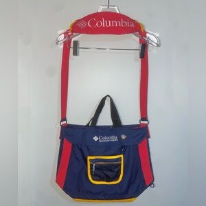 Upcycled Columbia Messenger Bag